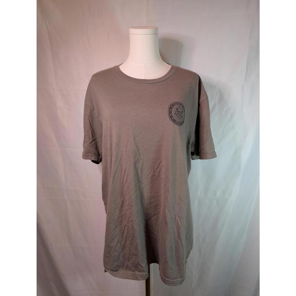 717 Supply USA Patriotic Gray Graphic T-Shirt Men's XL